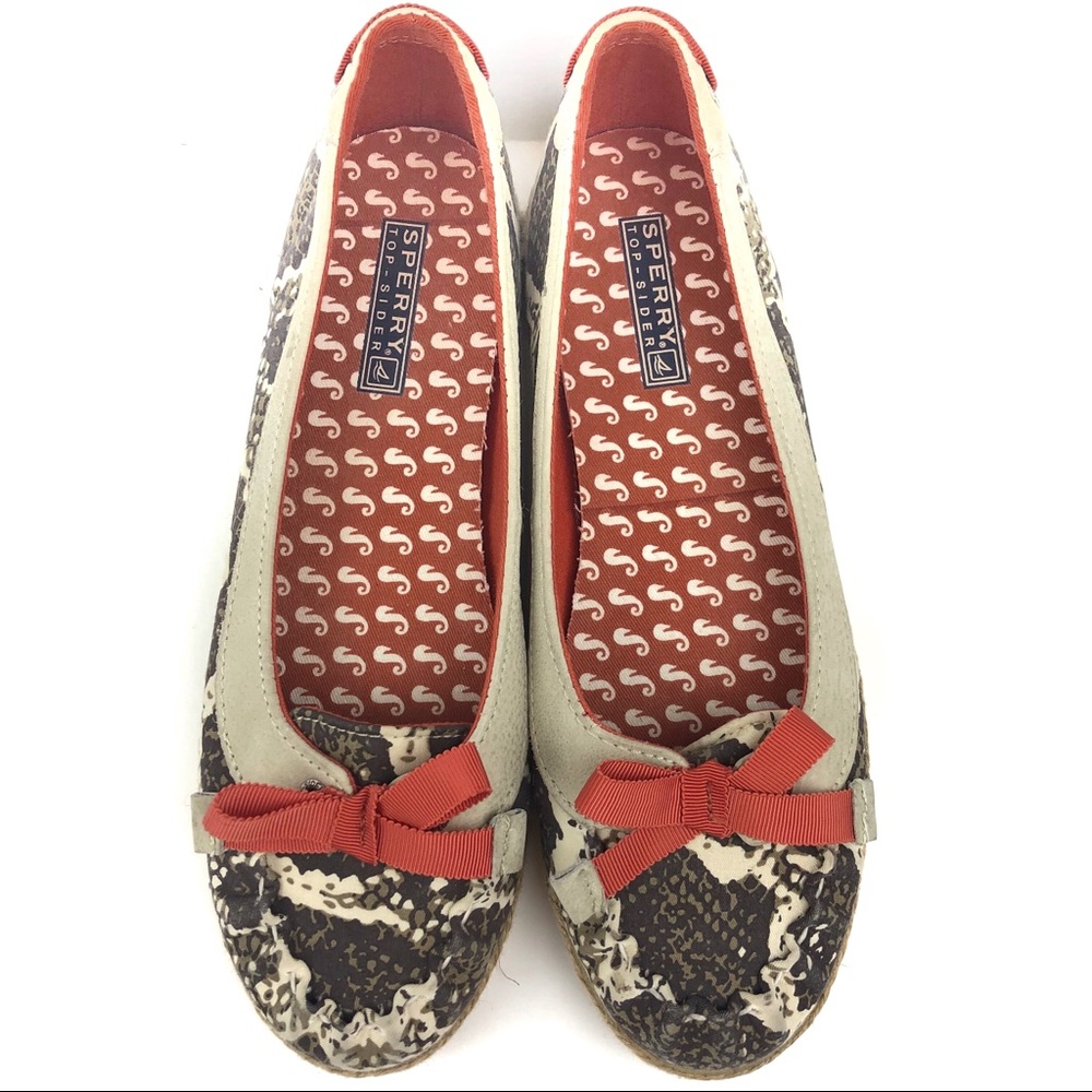 Sperry Top Sider Snakeskin Print Espadrilles